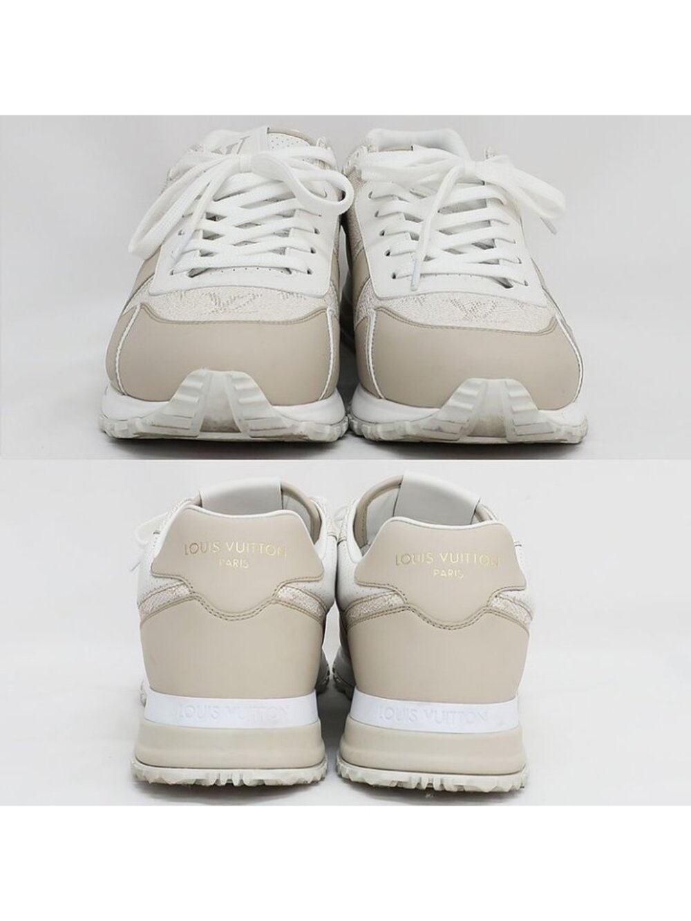 Louis Vuitton Runaway Sneakers 1 Ahso4 Monogram Beige Size - Picture 4 of 10